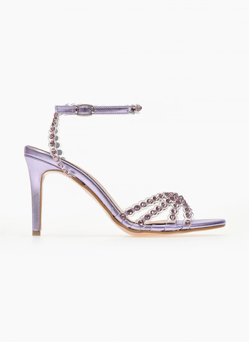 Πέδιλα με στρας και διαφάνεια Tfp - Λιλά 4 Πέδιλα με στρας και διαφάνεια Tfp - Λιλά - Image 2