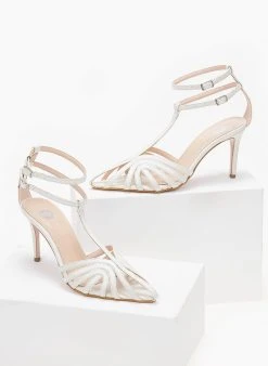 Πέδιλα με μπαρέτα ρετρό Tfp - Λευκό 11 Πέδιλα με μπαρέτα ρετρό Tfp - Λευκό -Κατάστημα TheFashionProject pedila tfp me dipli mpareta 103571 y1bj