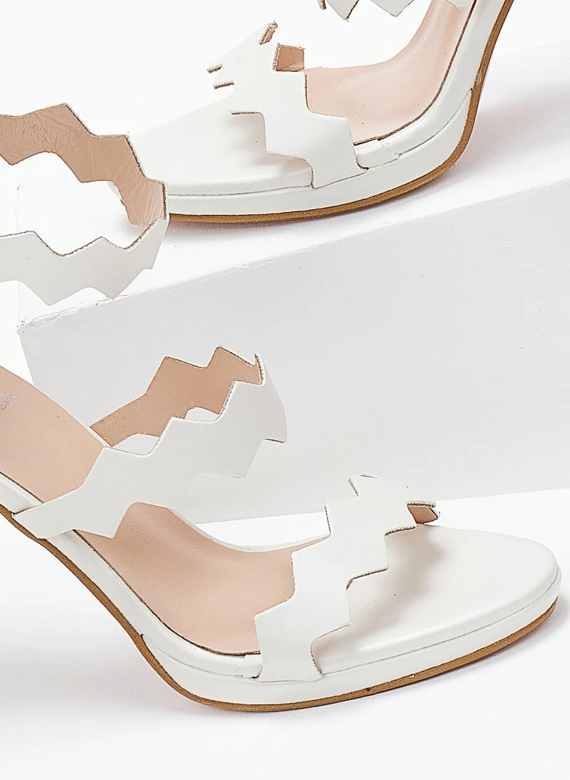 Πέδιλα με φιάπα και φερμουάρ Tfp - Λευκό 5 Πέδιλα με φιάπα και φερμουάρ Tfp - Λευκό - Image 3