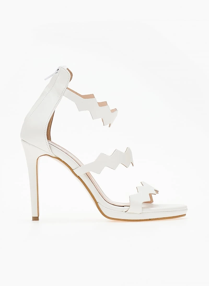 Πέδιλα με φιάπα και φερμουάρ Tfp - Λευκό 4 Πέδιλα με φιάπα και φερμουάρ Tfp - Λευκό - Image 2