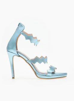 Πέδιλα με φιάπα και φερμουάρ Tfp - Γαλάζιο -Κατάστημα TheFashionProject pedila tfp me fermouar sto pisw meros 104272 12yt