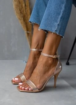 Πέδιλα με μπαρέτα και Pattern Tfp - Χαλκός