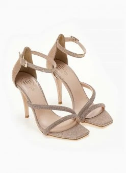 Πέδιλα με στρας Tfp - Χαλκός -Κατάστημα TheFashionProject pedila tfp me strass 104693 6nmr