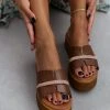 Flatforms δερμάτινα με στρας Estil - Ταμπά -Κατάστημα TheFashionProject platformes dermatines estil me strass leptomereia 104951 2w8g