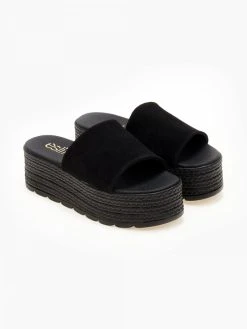 Flatforms καστόρινα με φάσα Estil - Μαύρο 14 Flatforms καστόρινα με φάσα Estil - Μαύρο -Κατάστημα TheFashionProject platformes estil kastorines me fardia fasa 105360 lr1u