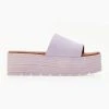 Flatforms καστόρινα με φάσα Estil - Λιλά -Κατάστημα TheFashionProject platformes estil kastorines me fardia fasa 105372 nemf