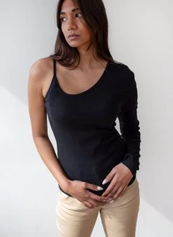 The Fashion Project Μπλούζα ριπ με ένα μανίκι - Μαύρο