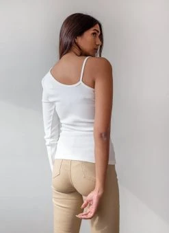 The Fashion Project Μπλούζα ριπ με ένα μανίκι - Ζαχαρί -Κατάστημα TheFashionProject rip topaki me ena maniki 87422 ctgg