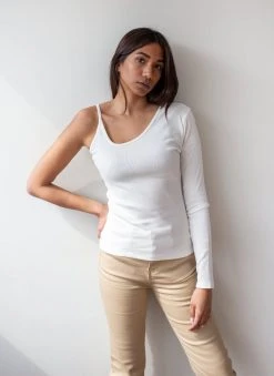 The Fashion Project Μπλούζα ριπ με ένα μανίκι - Ζαχαρί -Κατάστημα TheFashionProject rip topaki me ena maniki 87422 ukk2