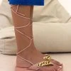 The Fashion Project Flatform με αλυσίδα - Ροζ -Κατάστημα TheFashionProject sandalia me alusida kai kordonia 103888 e6k0