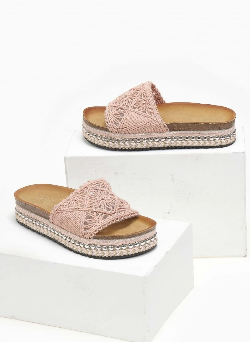 The Fashion Project Σανδάλια με Crochet φάσα και πέρλες - Σομόν 5 The Fashion Project Σανδάλια με Crochet φάσα και πέρλες - Σομόν - Image 3