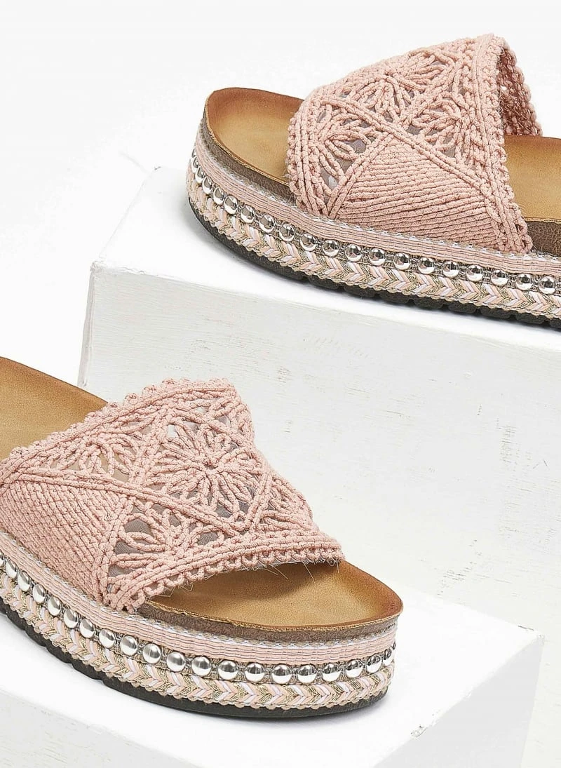 The Fashion Project Σανδάλια με Crochet φάσα και πέρλες - Σομόν 7 The Fashion Project Σανδάλια με Crochet φάσα και πέρλες - Σομόν - Image 5