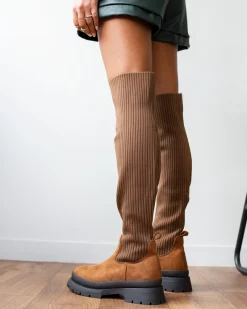 Κατάστημα TheFashionProject -Κατάστημα TheFashionProject suede mpotes kaltsa panw apo to gonato 96979 5tow