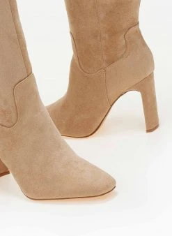 The Fashion Project Μπότες Suede με φαρδύ τακούνι - Πούρο -Κατάστημα TheFashionProject suede mpotes me fardu takouni 106098 78zp