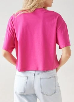 The Fashion Project T-shirt Cropped βαμβακερό - Φούξια -Κατάστημα TheFashionProject t shirt cropped vamvakero 111076 01rx