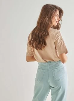 The Fashion Project T-shirt με στάμπα - Μπεζ -Κατάστημα TheFashionProject t shirt me stampa 89989 xly6