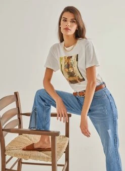 The Fashion Project T-shirt με στάμπα - Λευκό -Κατάστημα TheFashionProject t shirt me stampa 89998 ftab