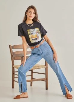 The Fashion Project T-shirt με στάμπα Enjoy - Μαύρο -Κατάστημα TheFashionProject t shirt me stampa enjoy 90722 3d19