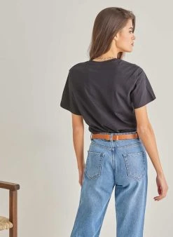 The Fashion Project T-shirt με στάμπα Enjoy - Μαύρο -Κατάστημα TheFashionProject t shirt me stampa enjoy 90722 fozm