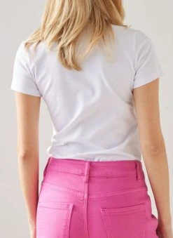 The Fashion Project T-shirt με V Cut λαιμόκοψη - Λευκό -Κατάστημα TheFashionProject t shirt me v cut laimokopsi 111081 o3uo