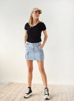 The Fashion Project T-shirt με V Cut λαιμόκοψη - Μαύρο -Κατάστημα TheFashionProject t shirt me v cut laimokopsi 111082 2px8