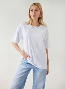 The Fashion Project T-shirt μονόχρωμο - Λευκό -Κατάστημα TheFashionProject t shirt monoxrwmo 111070 37pf