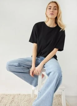 The Fashion Project T-shirt μονόχρωμο - Μαύρο -Κατάστημα TheFashionProject t shirt monoxrwmo 111071 zr37