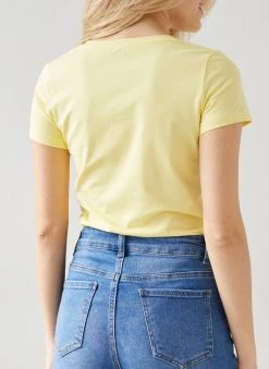The Fashion Project T-shirt βαμβακερό - Κίτρινο -Κατάστημα TheFashionProject t shirt vamvakero 111312 knxh