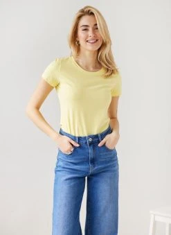 The Fashion Project T-shirt βαμβακερό - Κίτρινο -Κατάστημα TheFashionProject t shirt vamvakero 111312 tjt6