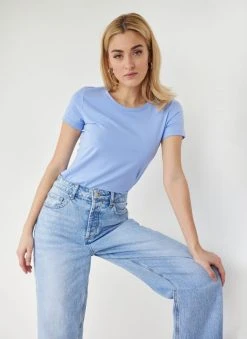 The Fashion Project T-shirt βαμβακερό - Γαλάζιο -Κατάστημα TheFashionProject t shirt vamvakero 111315 0no3