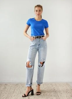 The Fashion Project T-shirt βαμβακερό - Μπλέ -Κατάστημα TheFashionProject t shirt vamvakero 111316 9i0b