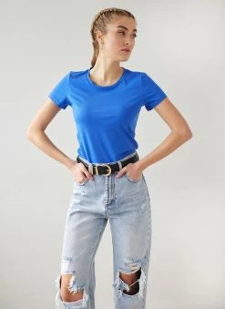 The Fashion Project T-shirt βαμβακερό - Μπλέ -Κατάστημα TheFashionProject t shirt vamvakero 111316 hlh0