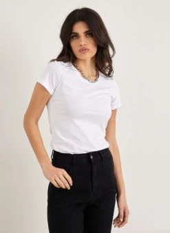 The Fashion Project T-shirt βαμβακερό - Λευκό -Κατάστημα TheFashionProject t shirt vamvakero 89891 3dgk