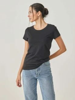 Noobass T-shirt βαμβακερό με στρογγυλή λαιμόκοψη - Μαύρο 11 Noobass T-shirt βαμβακερό με στρογγυλή λαιμόκοψη - Μαύρο -Κατάστημα TheFashionProject t shirt vamvakero me strogguli laimokopsi 100995 wthn