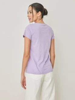 Noobass T-shirt βαμβακερό με στρογγυλή λαιμόκοψη - Λιλά 9 Noobass T-shirt βαμβακερό με στρογγυλή λαιμόκοψη - Λιλά -Κατάστημα TheFashionProject t shirt vamvakero me strogguli laimokopsi 100998 kx1b