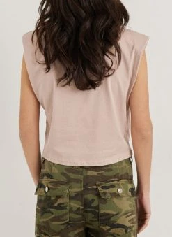 Noobass T-shirt βαμβακερό με βάτες - Σομόν 11 Noobass T-shirt βαμβακερό με βάτες - Σομόν -Κατάστημα TheFashionProject t shirt vamvakero me vates 111105 uioj