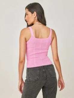 The Fashion Project Μπλούζε με καρέ λαιμόκοψη - Ροζ 10 The Fashion Project Μπλούζε με καρέ λαιμόκοψη - Ροζ -Κατάστημα TheFashionProject top efarmosto me kare laimokopsi 104027 fx8f