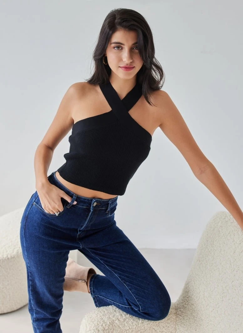 The Fashion Project Μπλούζα με χιαστί λαιμόκοψη - Μαύρο 3 The Fashion Project Μπλούζα με χιαστί λαιμόκοψη - Μαύρο