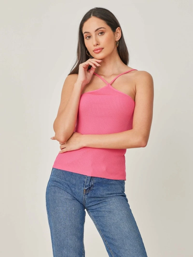 The Fashion Project Μπλούζα ριπ με Halter λαιμόκοψη - Φούξια 6 The Fashion Project Μπλούζα ριπ με Halter λαιμόκοψη - Φούξια - Image 4